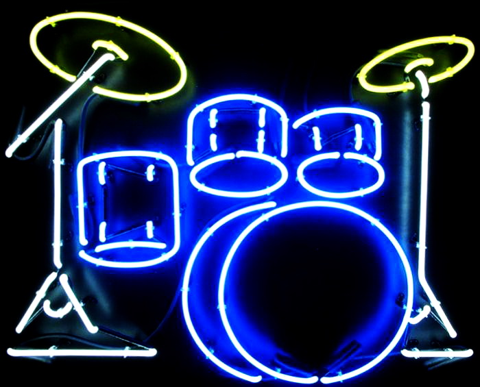 Drum Music Instrument Neon Sign